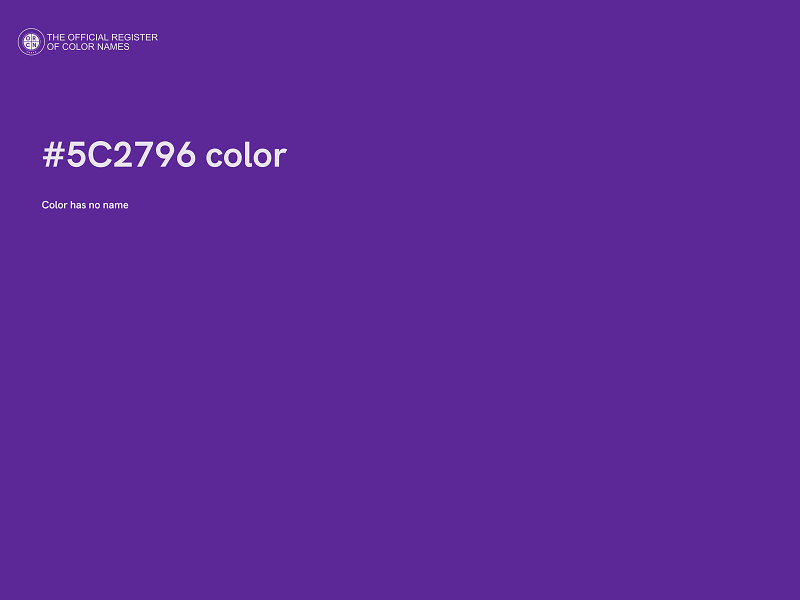 #5C2796 color image