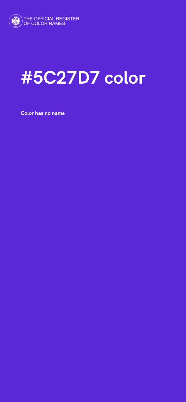 #5C27D7 color image