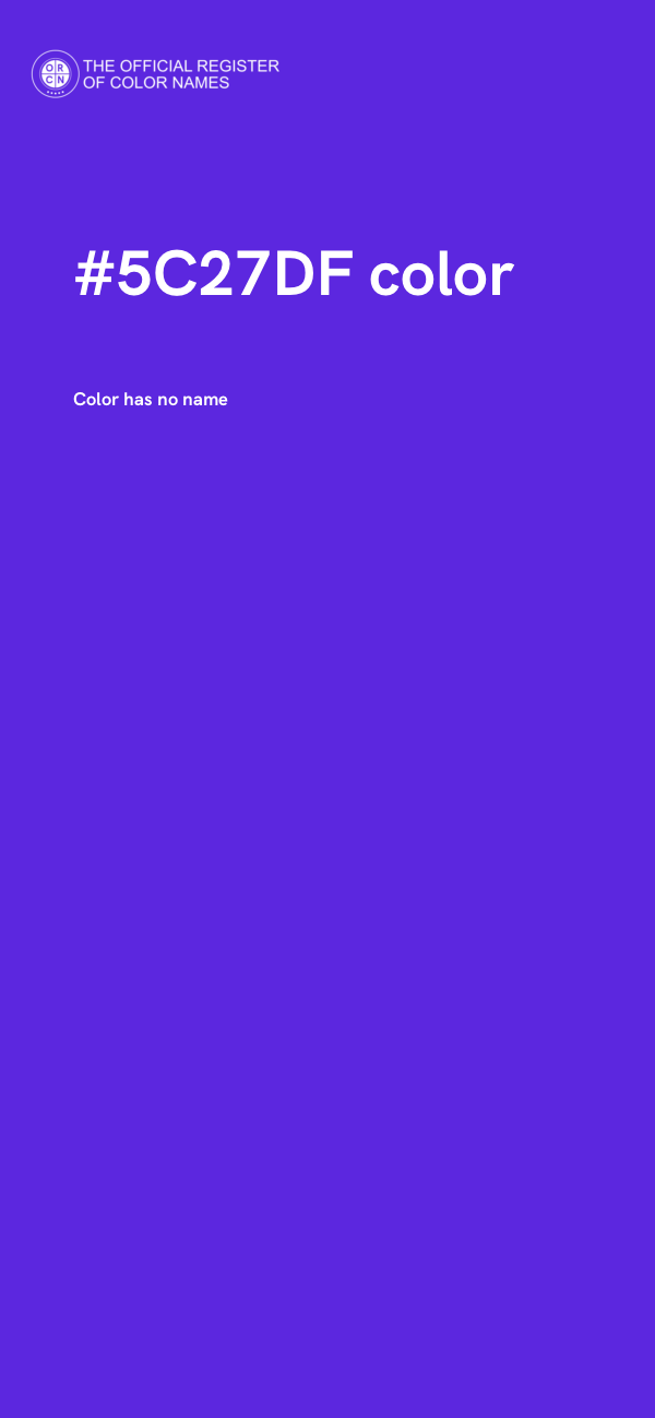 #5C27DF color image