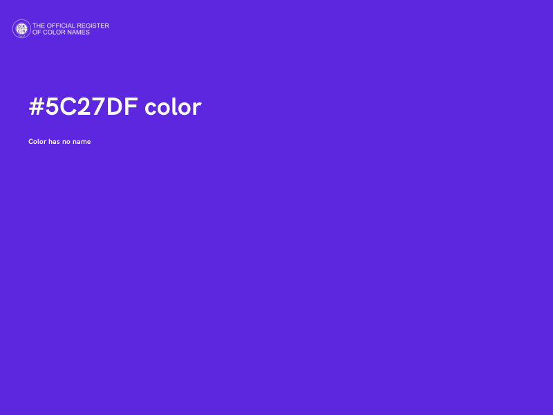 #5C27DF color image