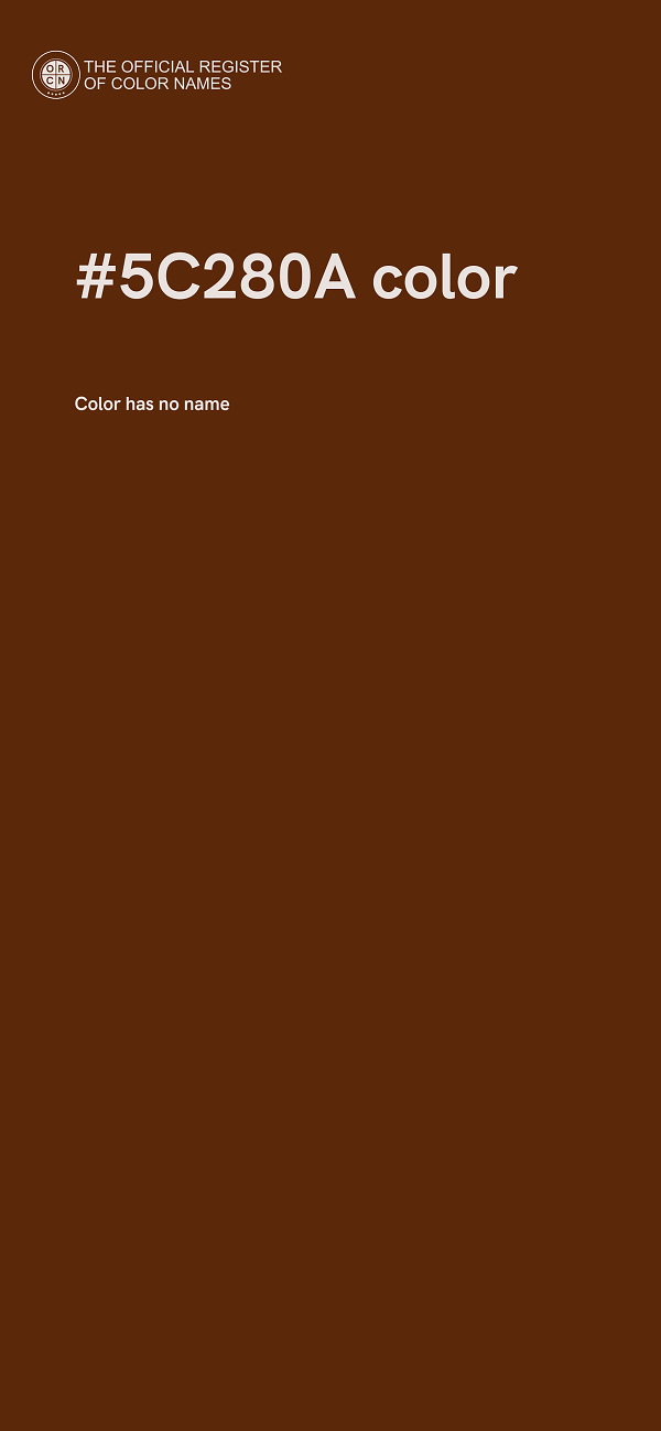 #5C280A color image