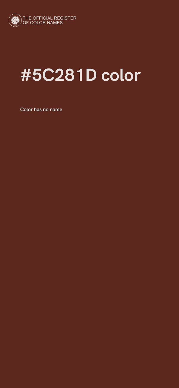#5C281D color image