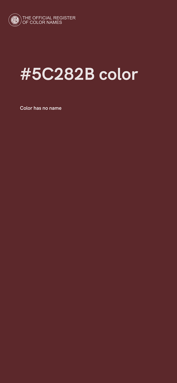 #5C282B color image