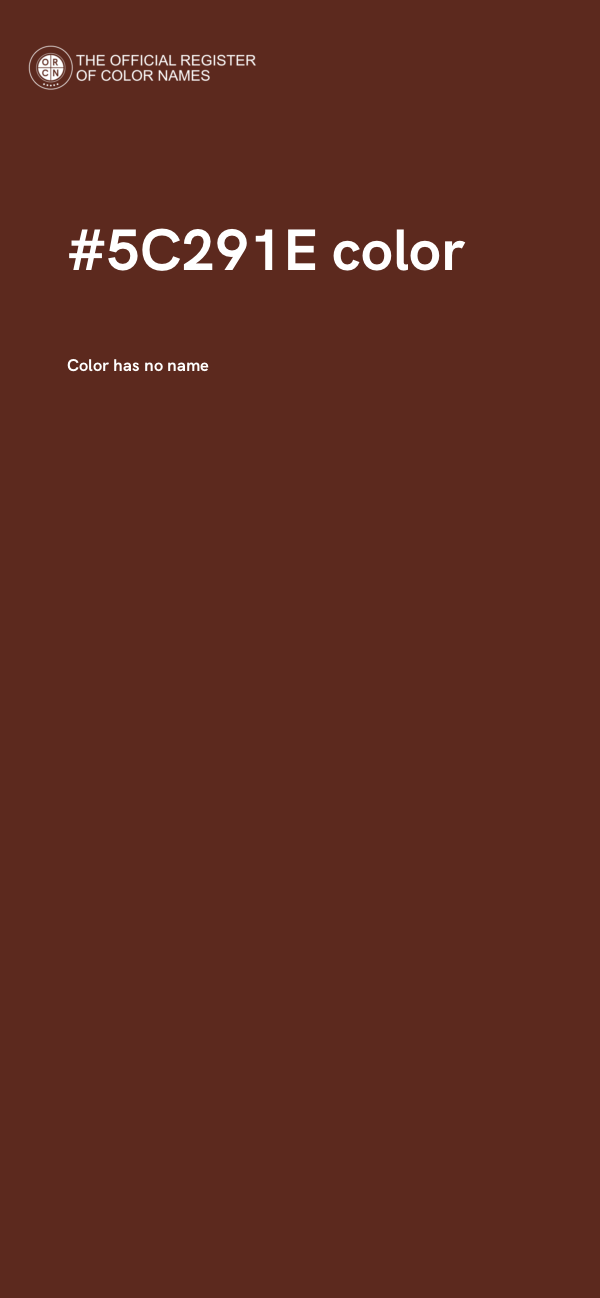 #5C291E color image