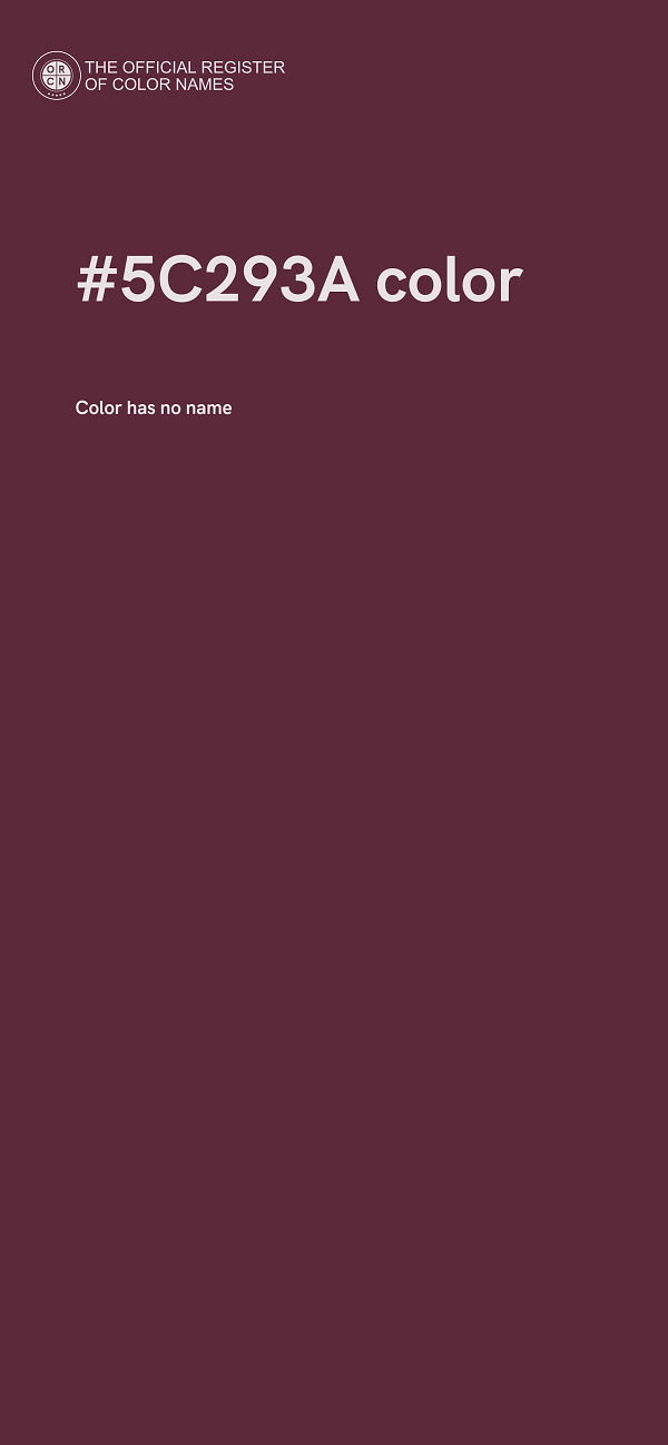 #5C293A color image