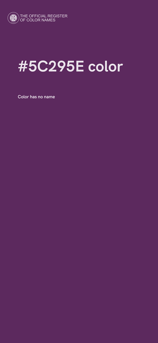 #5C295E color image