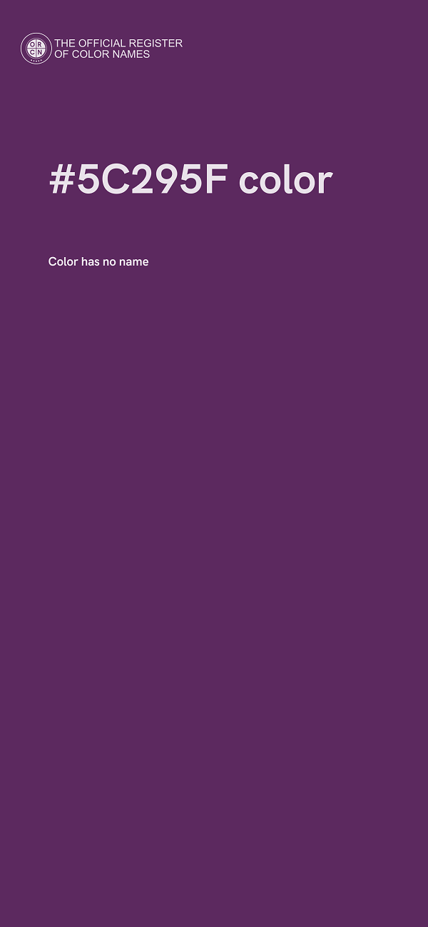 #5C295F color image