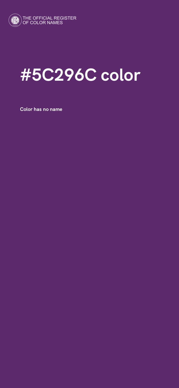 #5C296C color image