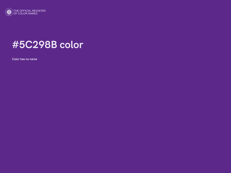 #5C298B color image