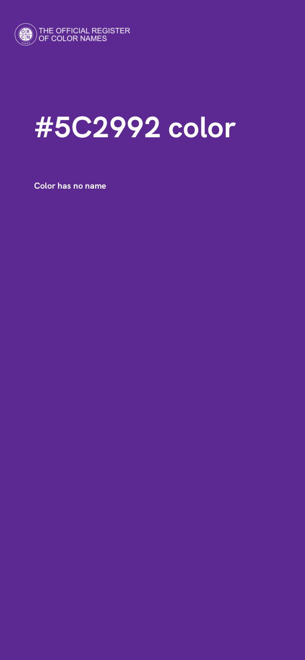 #5C2992 color image