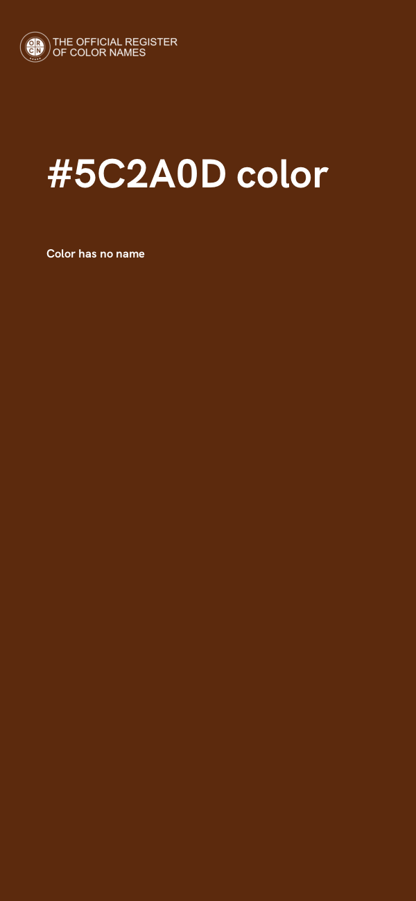 #5C2A0D color image