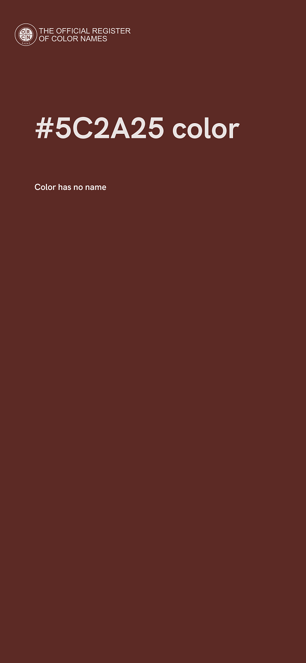 #5C2A25 color image