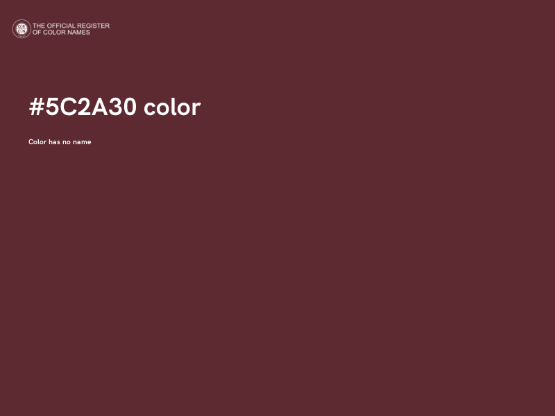 #5C2A30 color image