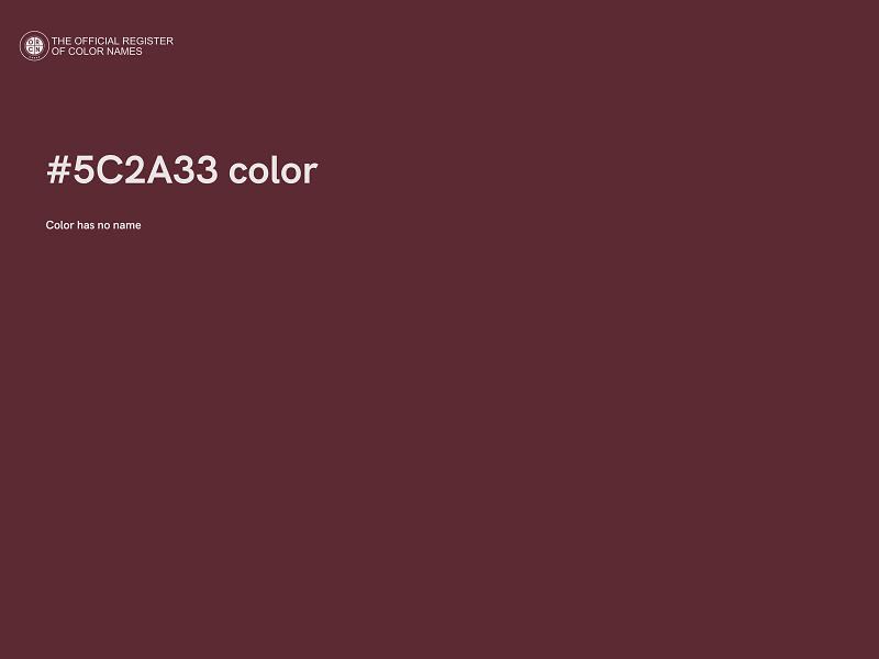 #5C2A33 color image