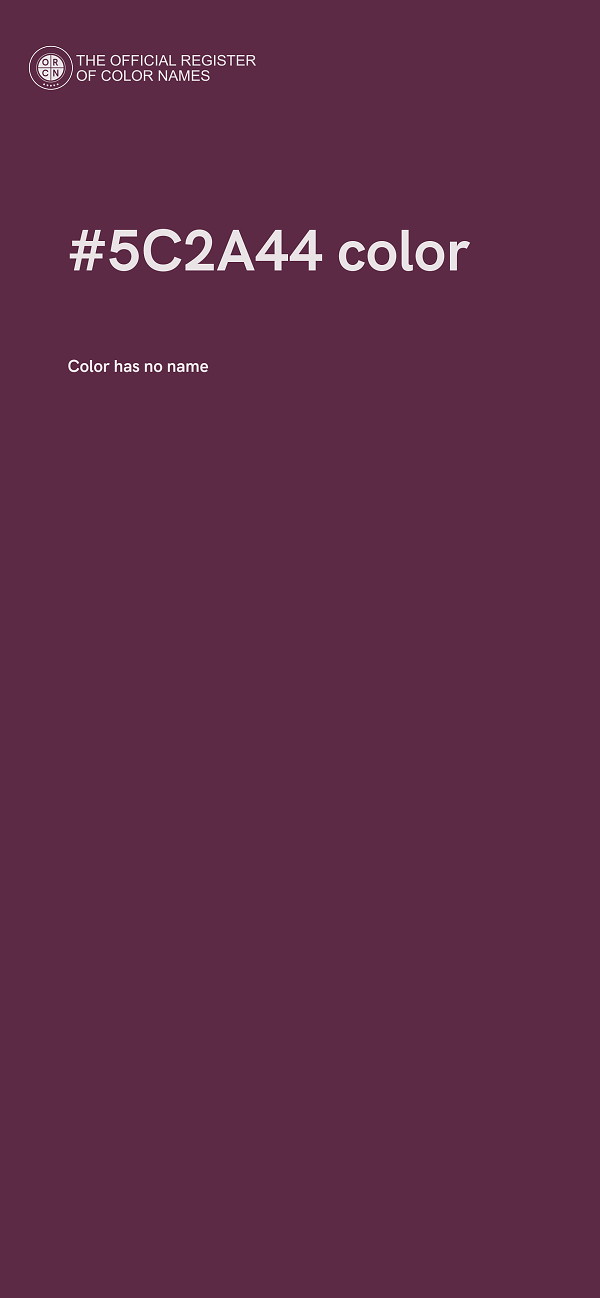 #5C2A44 color image