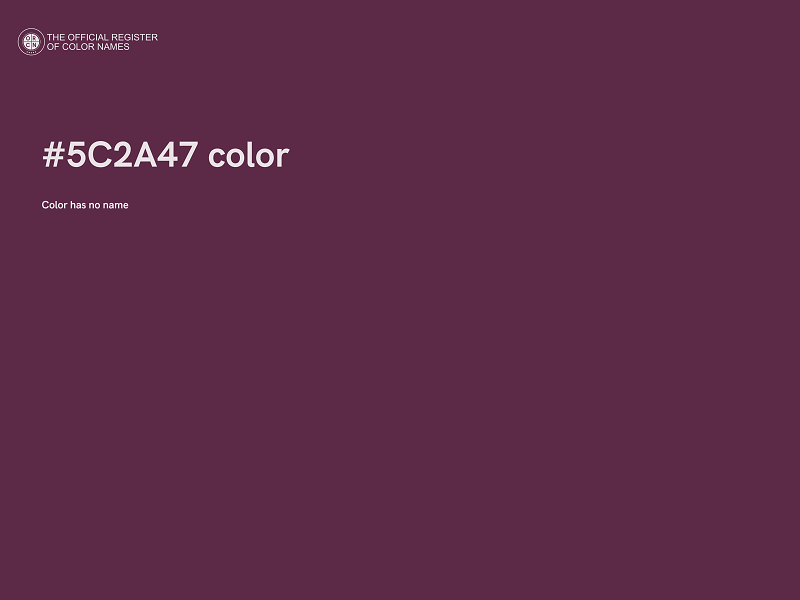 #5C2A47 color image