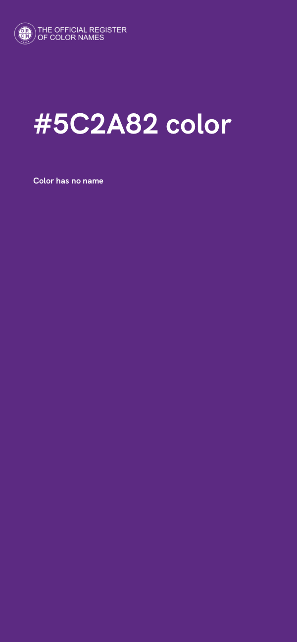 #5C2A82 color image