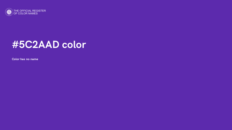 #5C2AAD color image