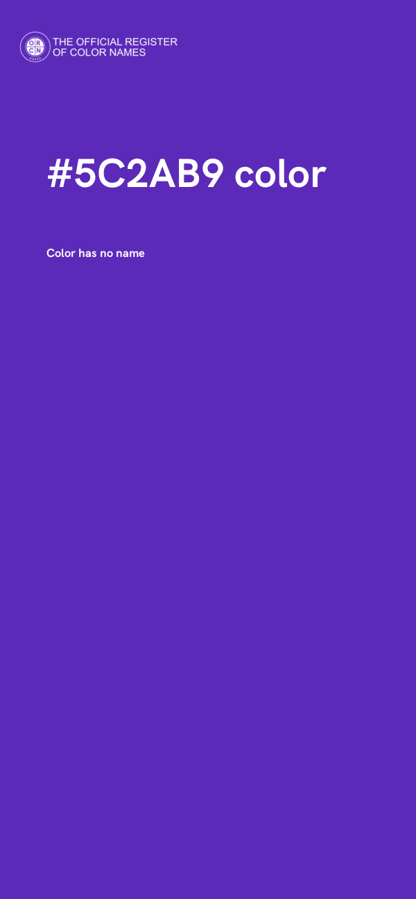#5C2AB9 color image