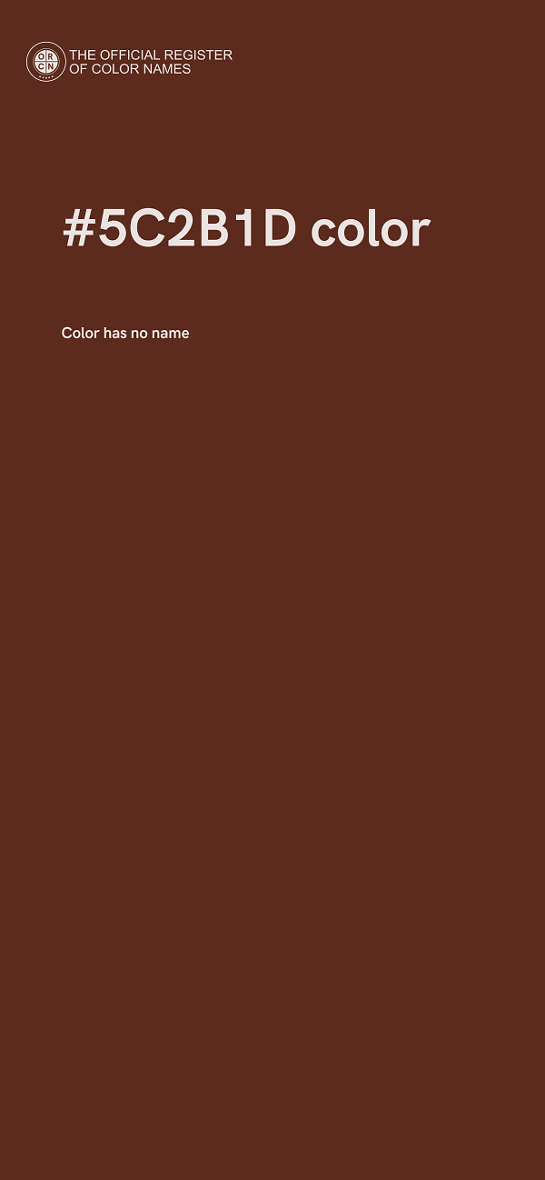#5C2B1D color image