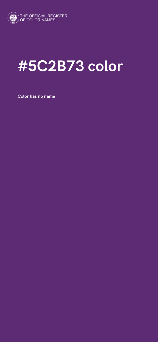 #5C2B73 color image