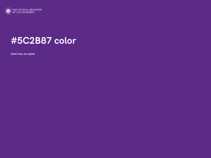 #5C2B87 color image