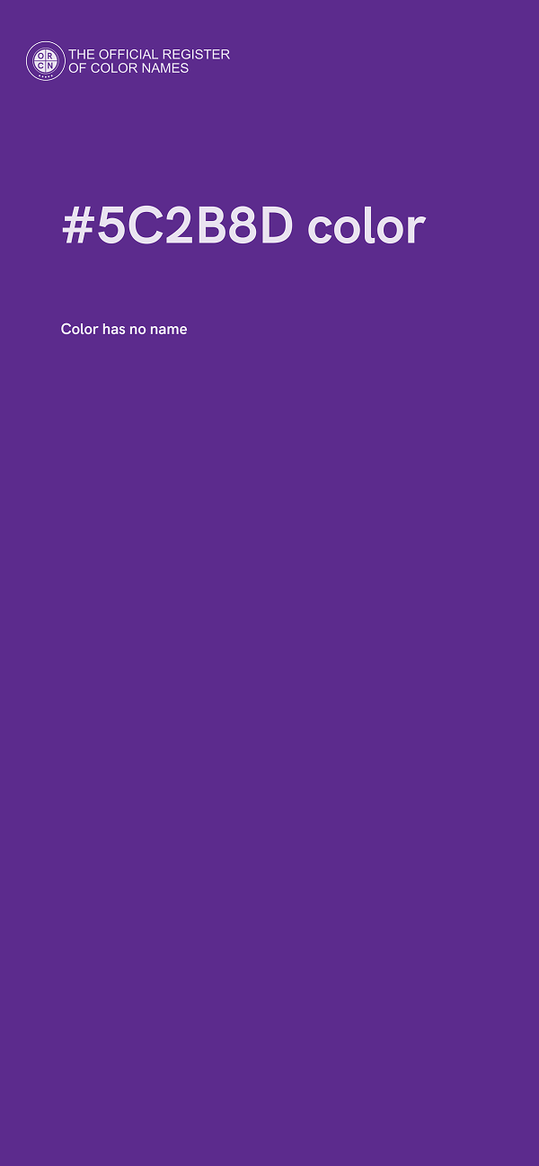 #5C2B8D color image
