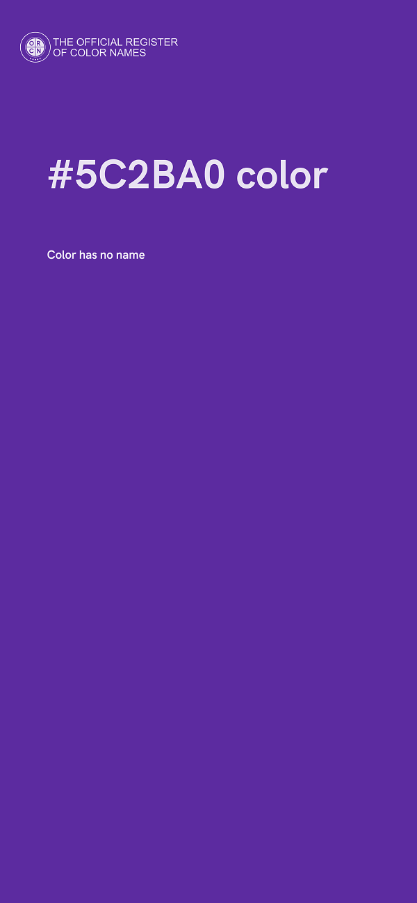#5C2BA0 color image