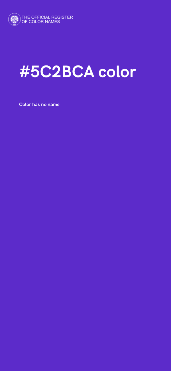 #5C2BCA color image
