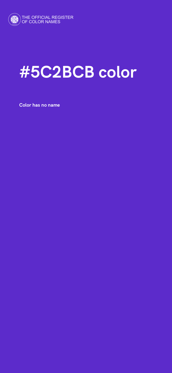 #5C2BCB color image