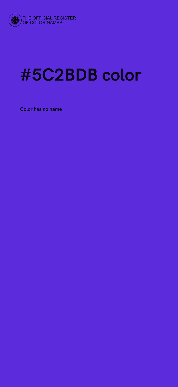 #5C2BDB color image