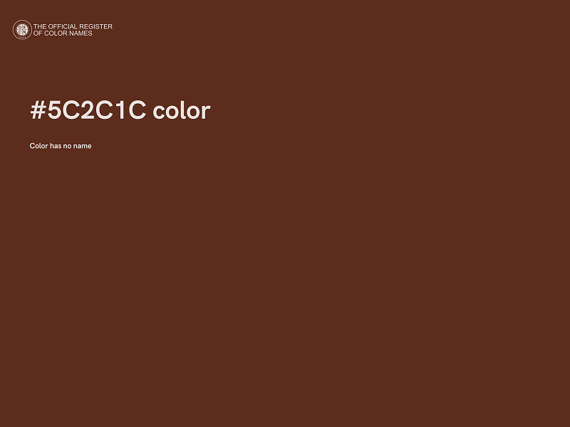 #5C2C1C color image