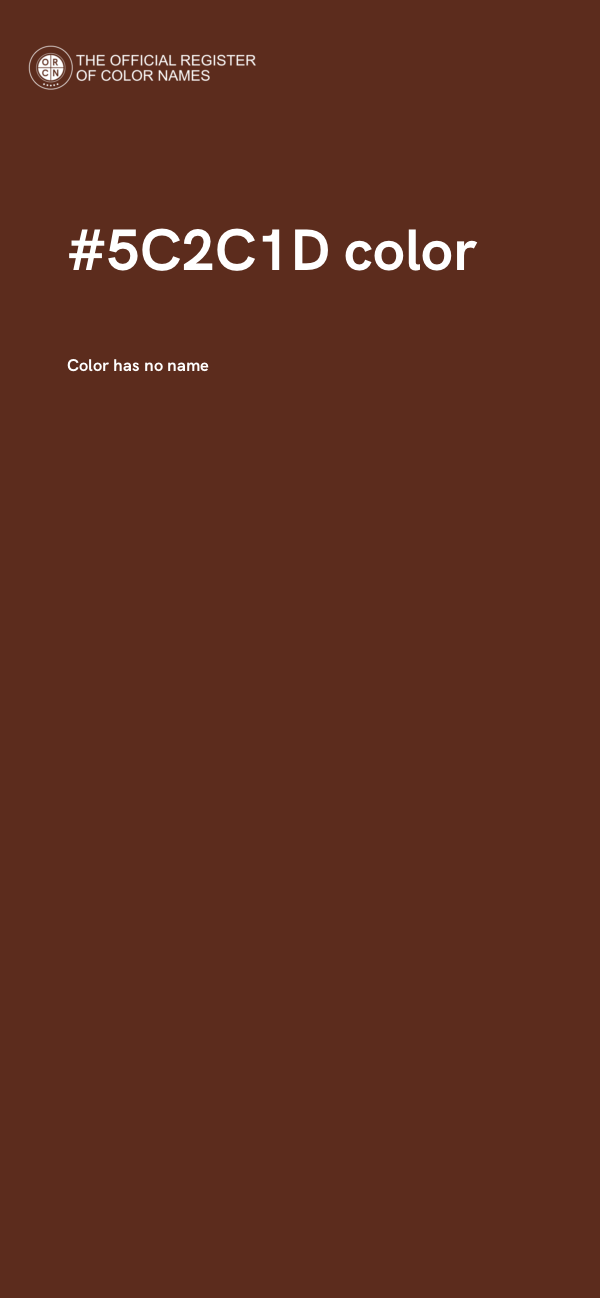 #5C2C1D color image
