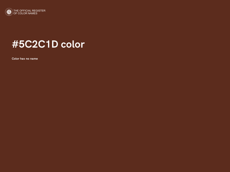 #5C2C1D color image