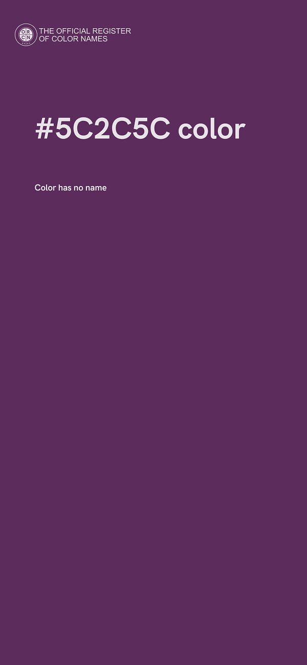 #5C2C5C color image