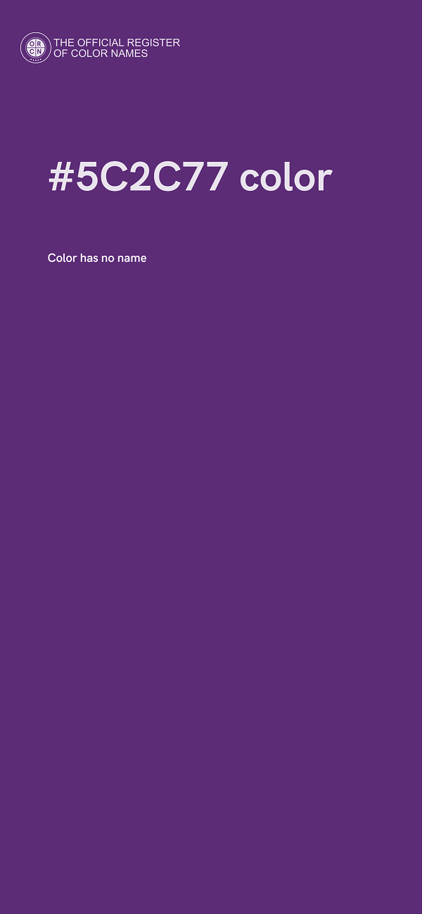 #5C2C77 color image