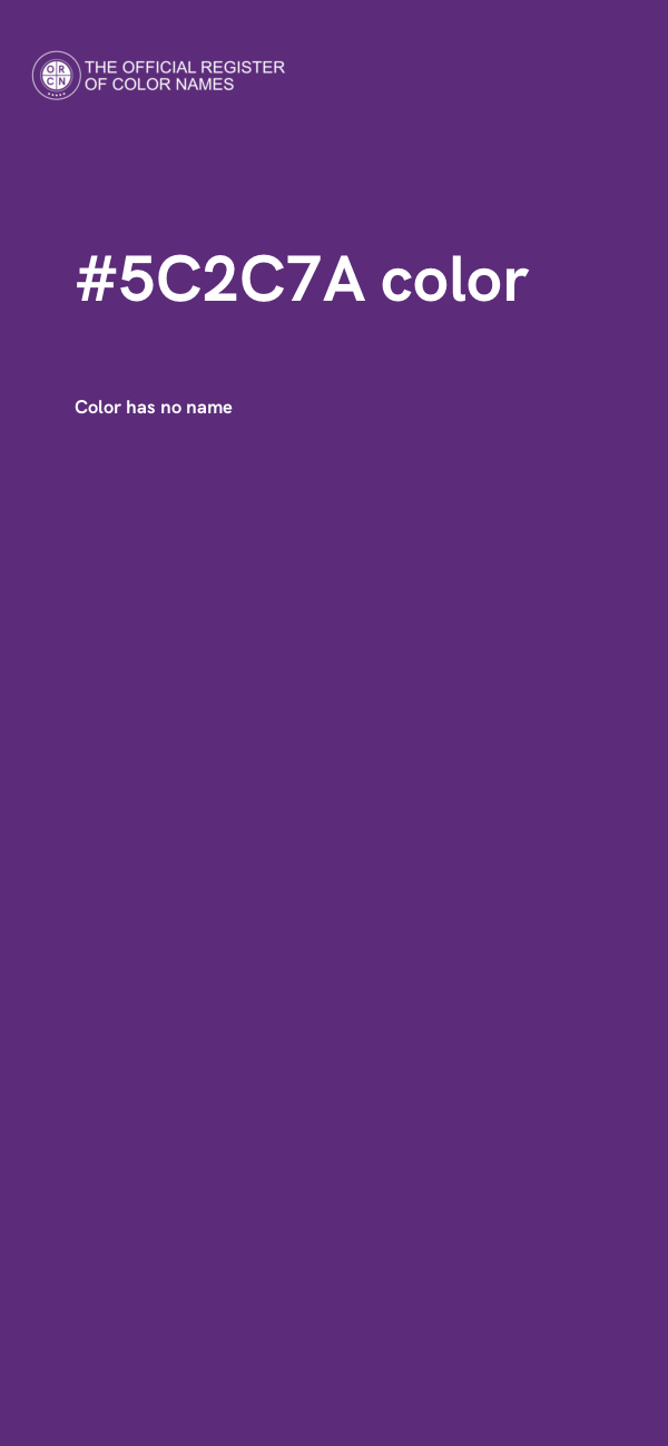 #5C2C7A color image
