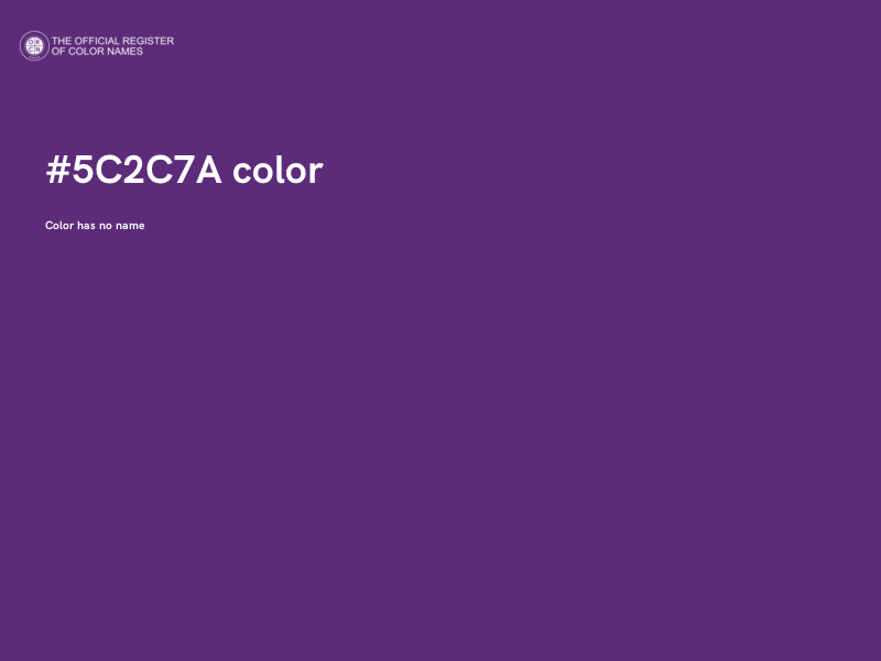 #5C2C7A color image