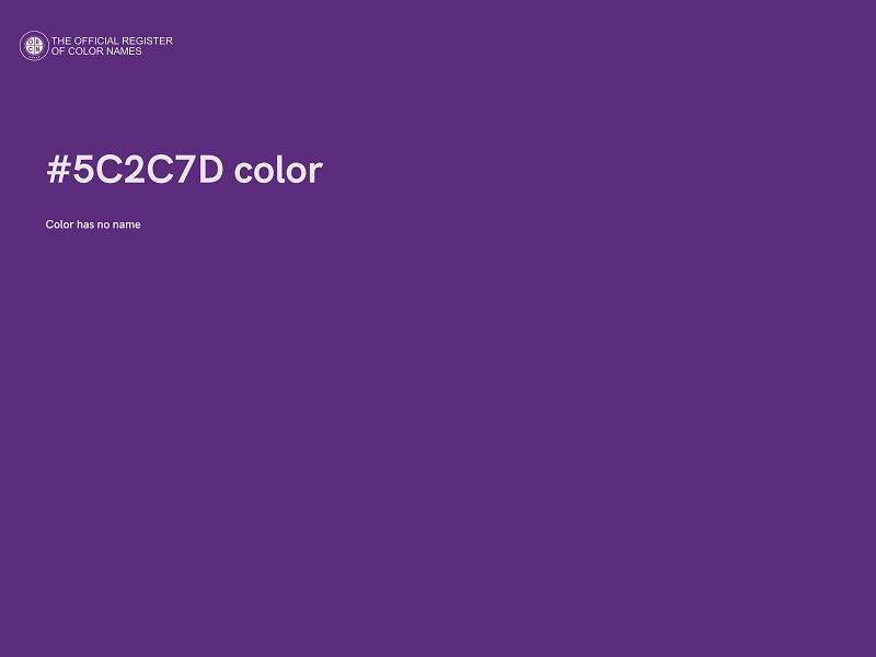 #5C2C7D color image