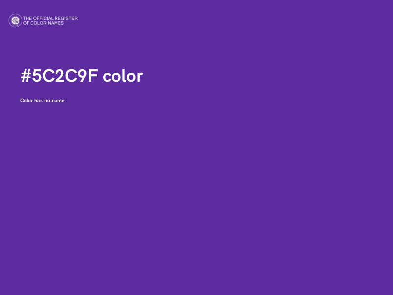 #5C2C9F color image