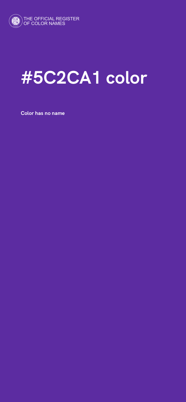 #5C2CA1 color image
