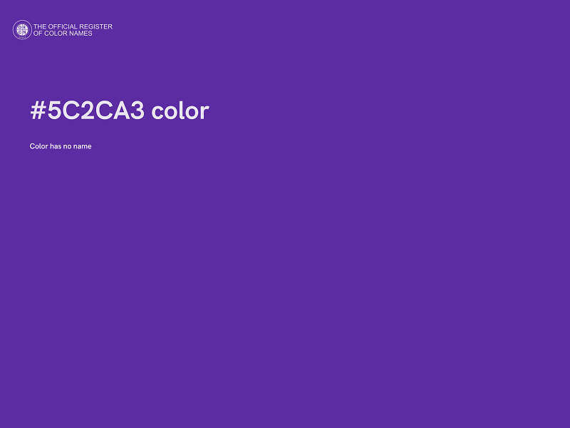 #5C2CA3 color image