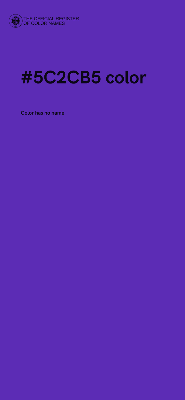 #5C2CB5 color image