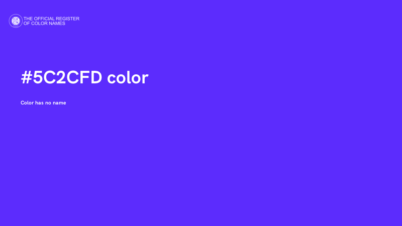 #5C2CFD color image