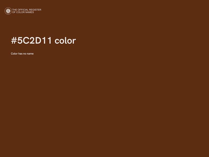 #5C2D11 color image