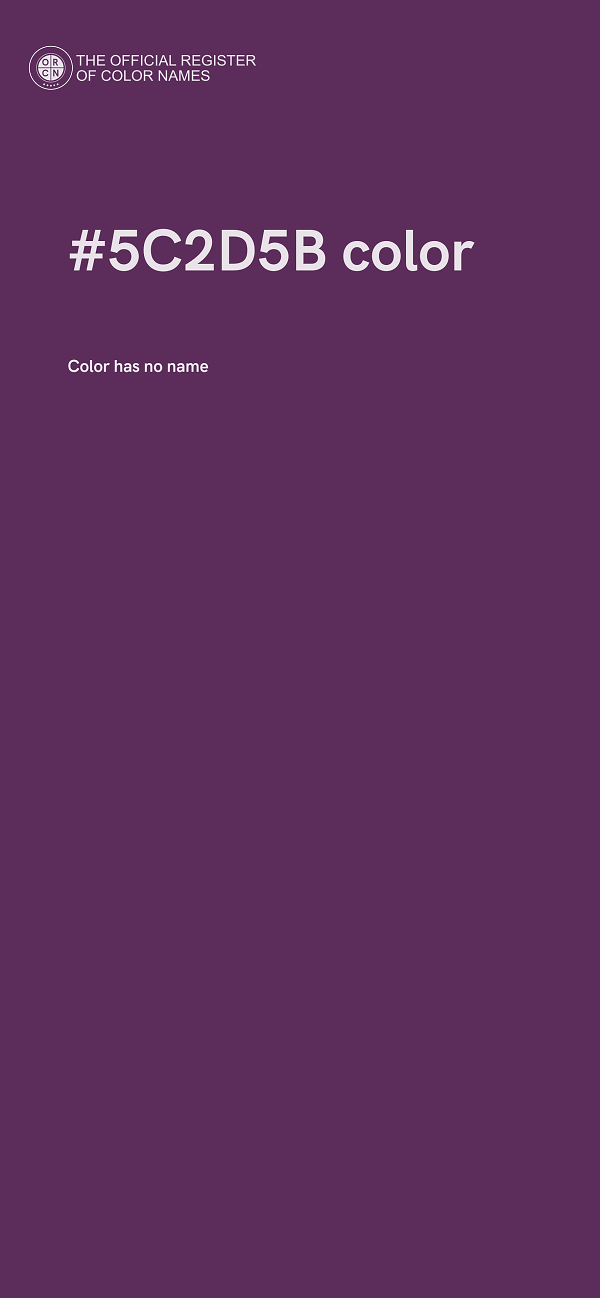 #5C2D5B color image
