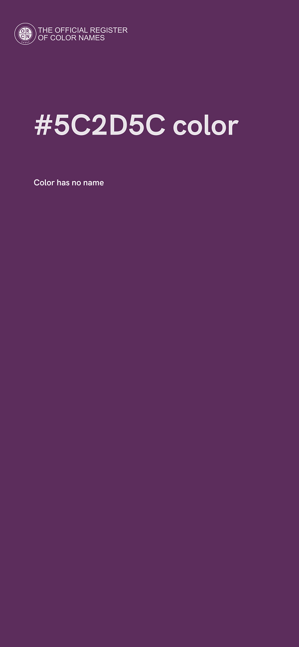 #5C2D5C color image