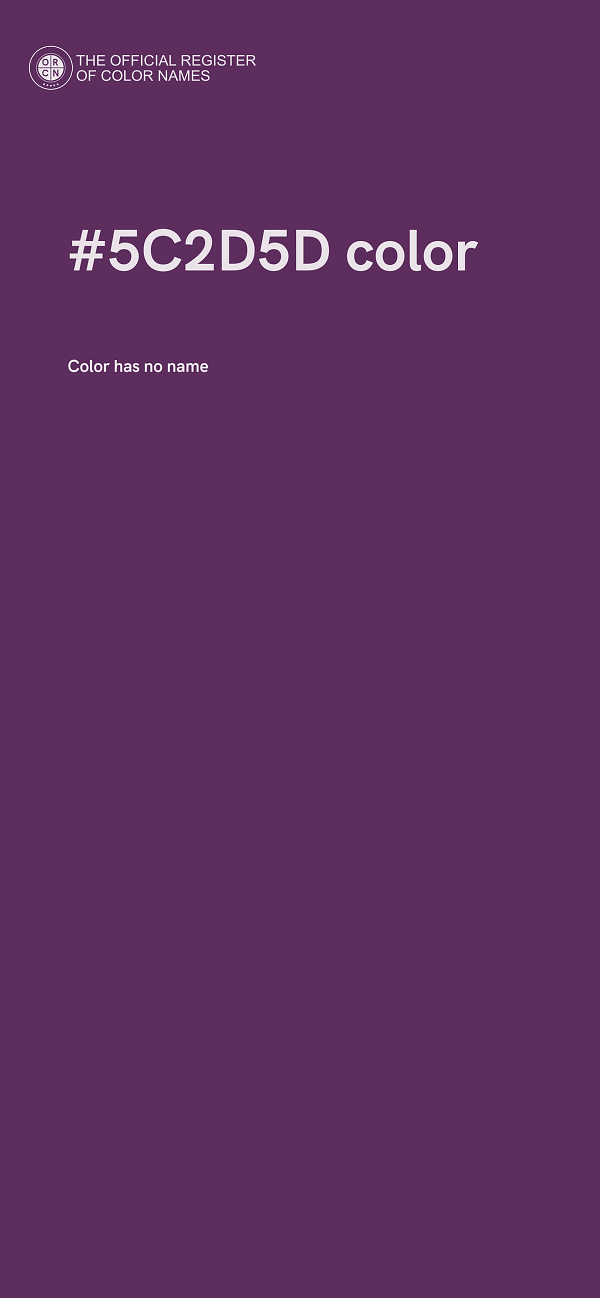 #5C2D5D color image