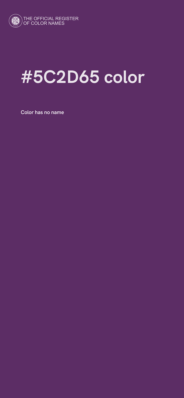 #5C2D65 color image