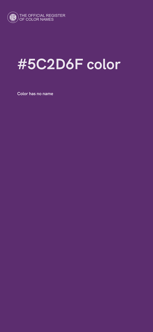 #5C2D6F color image